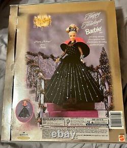 EXTREMELY RARE 1998 HAPPY HOLIDAYS Holiday BARBIE DOLL MISPRINT NIB NRFB