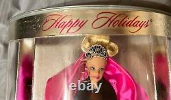 EXTREMELY RARE 1998 HAPPY HOLIDAYS Holiday BARBIE DOLL MISPRINT NIB NRFB