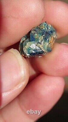 EXTREMELY RARE BLUE EUCLASE WITH QUARTZ FROM LAST HOPE MINE, ZIMBABWE 20 cts