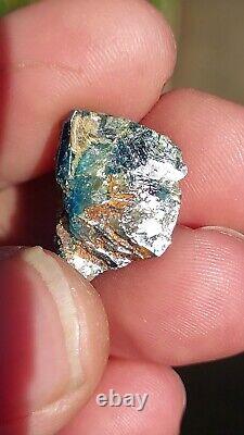 EXTREMELY RARE BLUE EUCLASE WITH QUARTZ FROM LAST HOPE MINE, ZIMBABWE 20 cts