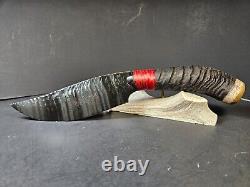 EXTREMELY RARE BLUE GREEN Obsidian KnifeStoneSpringbokKenny HullRiddick 3