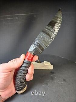 EXTREMELY RARE BLUE GREEN Obsidian KnifeStoneSpringbokKenny HullRiddick 3