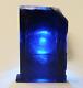 EXTREMELY RARE BLUE HALITE CRYSTAL. 100% Color Distribution. Rectangle Shape