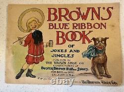 EXTREMELY RARE! Brown's Blue Ribbon Book Of Jokes And Riddles 1904
