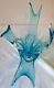 EXTREMELY RARE Chalet Lorraine Art Glass Centerpiece 20inch TRANSLUCIDE BLUE