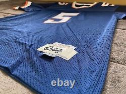 EXTREMELY RARE? Donovan McNabb'98 Vintage Blue Home Jersey #5 Syracuse Orange