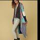 EXTREMELY RARE Free People Patchwork Duster XS Patchwork Knit Longline Cardigan