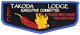 EXTREMELY RARE LEC Takoda Lodge Flap Glacier's Edge Council Patch Wisconsin BLUE
