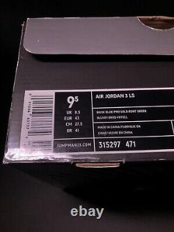 EXTREMELY RARE! Nike Air Jordan 3 Retro LS Do The Right Thing 2007 Size 9.5