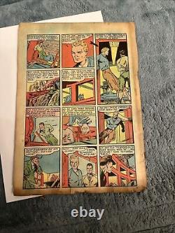 EXTREMELY RARE ORIGINAL BLUE BOLT #7 December 1940 Scarce Issue Missing 8 Pages