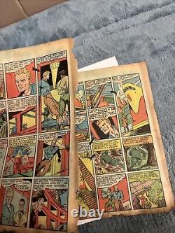 EXTREMELY RARE ORIGINAL BLUE BOLT #7 December 1940 Scarce Issue Missing 8 Pages