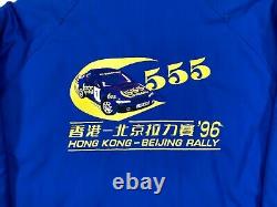 EXTREMELY RARE Subaru 1996 Hong Kong Beijing rally Blue Jacket 555 Size Large