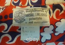 EXTREMELY RARE VTG 1974 Hawaiian SHRINER POTENTATE Marshall Wilkings Shirt L