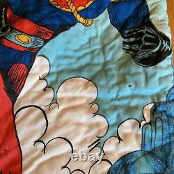 EXTREMELY RARE Vintage 1960s Comic Flash Gordon Zip Up Blue Red Sleeping Bag