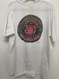 EXTREMELY RARE Vintage Grateful Dead Jerry Garcia T Shirt 1990 Liquid Blue