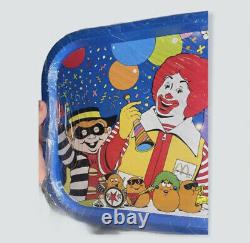 EXTREMELY RARE Vintage McDonalds Birthday Promotional Metal TV Diner Trays NEW