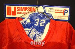 EXTREMELY RARE Youth Football Jersey with O. J. Simpson Brand and Promo Piece