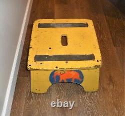 Elephant footstool stool fairgrounds, carnival, circus, vintage, extremely rare