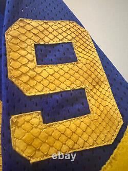 Eric Emanuel Python Snake Skin LA Rams Jersey, Large (Extremely Rare)