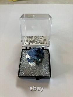 Exhibition Quality Benitoite on Natrolite Thumbnail, Extremely rare size