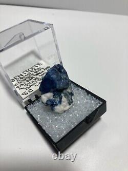 Exhibition Quality Benitoite on Natrolite Thumbnail, Extremely rare size