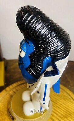 Extremely RARE. Blue M&M Wooden Nutcracker The King Elvis EPE 2008