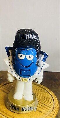 Extremely RARE. Blue M&M Wooden Nutcracker The King Elvis EPE 2008