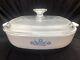 Extremely RARE CorningWare Blue Cornflower Dish. Comes with lid. Free Shipping