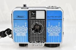 Extremely RARE! MINT METALLIC BLUE Ricoh Auto Half E Film Camera JAPAN