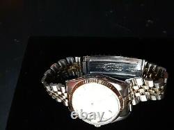 Extremely RARE Mens Rolex 6694 Oysterdate Watch 14kt/ SS Excellent Condition