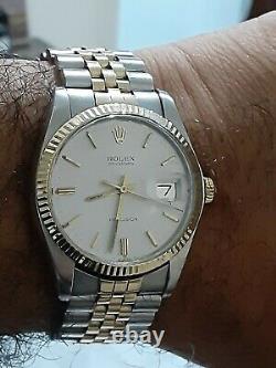Extremely RARE Mens Rolex 6694 Oysterdate Watch 14kt/ SS Excellent Condition