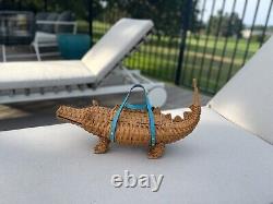 Extremely RARE, Original Edition Kate Spade Wicker Alligator Purse- Viral Bag