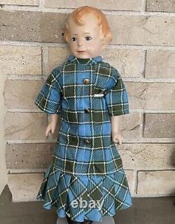 Extremely RARE, Restored 16 composition, antique 1921 Amberg MIBS doll