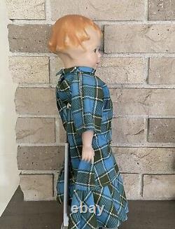 Extremely RARE, Restored 16 composition, antique 1921 Amberg MIBS doll