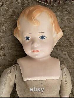 Extremely RARE, Restored 16 composition, antique 1921 Amberg MIBS doll