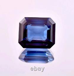 Extremely Rare 100% Natural Blue Sapphire 15.95 CT Radiant Cut Loose Gemstone A+