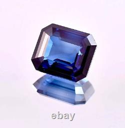 Extremely Rare 100% Natural Blue Sapphire 15.95 CT Radiant Cut Loose Gemstone A+