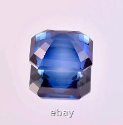 Extremely Rare 100% Natural Blue Sapphire 15.95 CT Radiant Cut Loose Gemstone A+