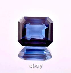 Extremely Rare 100% Natural Blue Sapphire 15.95 CT Radiant Cut Loose Gemstone A+