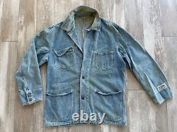 Extremely Rare 1980s Goldie Denim Workwear Jacket Size 4