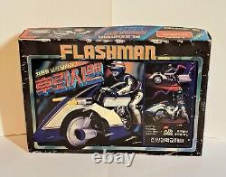 Extremely Rare 1986 Choushinsei Flashman BUN Blue Flash Motorcycle Rider Jinyang