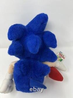 Extremely Rare 1991 Sonic The Hedgehog Fuzzy Plush With Tag Japan Promo