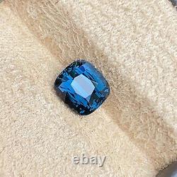 Extremely Rare 2.40 Cts VIVID Cobalt Blue Spinel, 100% Clean Unheated Gem Piece