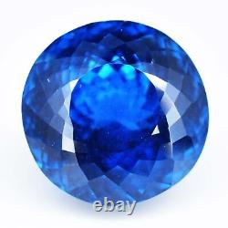 Extremely Rare 27.60ct 15.85mm VVS Round Natural Blue Spinel Gemstone, Tanzania