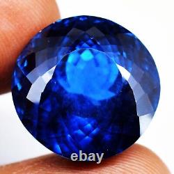 Extremely Rare 27.60ct 15.85mm VVS Round Natural Blue Spinel Gemstone, Tanzania