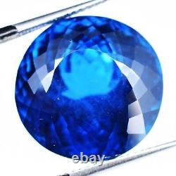 Extremely Rare 27.60ct 15.85mm VVS Round Natural Blue Spinel Gemstone, Tanzania