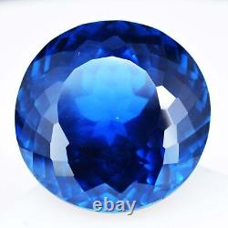 Extremely Rare 49.15ct 21.23mm VVS Round Natural Blue Spinel Gemstone, Tanzania