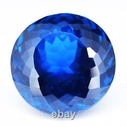 Extremely Rare 49.15ct 21.23mm VVS Round Natural Blue Spinel Gemstone, Tanzania