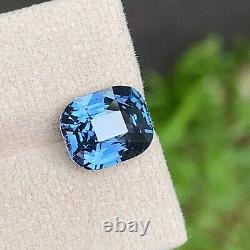 Extremely Rare 5.05 Cts Top Cobalt Blue Spinel, Clean 100% Unheated Gem Piece