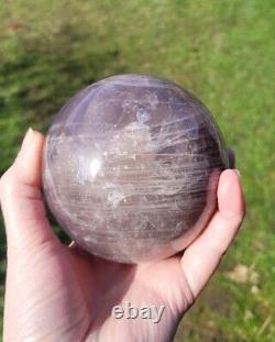 Extremely Rare And Stunning Blue Rose Quartz Sphere 1118g